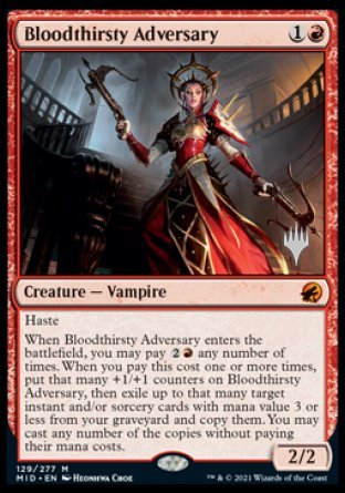 Bloodthirsty Adversary (Promo Pack) [Innistrad: Midnight Hunt Promos] - The Mythic Store | 24h Order Processing