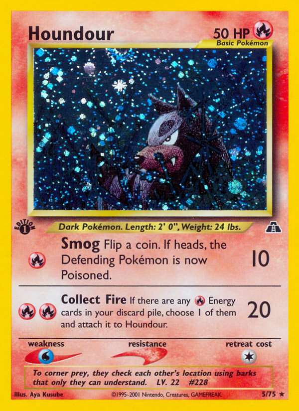Houndour (5/75) [Neo Discovery 1st Edition] - The Mythic Store | 24h Order Processing