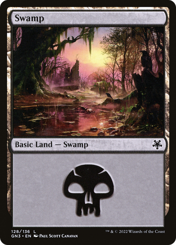 Swamp (128) [Game Night: Free-for-All] - The Mythic Store | 24h Order Processing