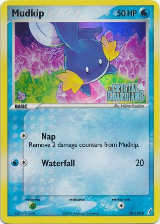 Mudkip (58/100) (Stamped) [EX: Crystal Guardians] - The Mythic Store | 24h Order Processing