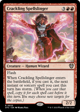 Crackling Spellslinger [Outlaws of Thunder Junction Commander] - The Mythic Store | 24h Order Processing