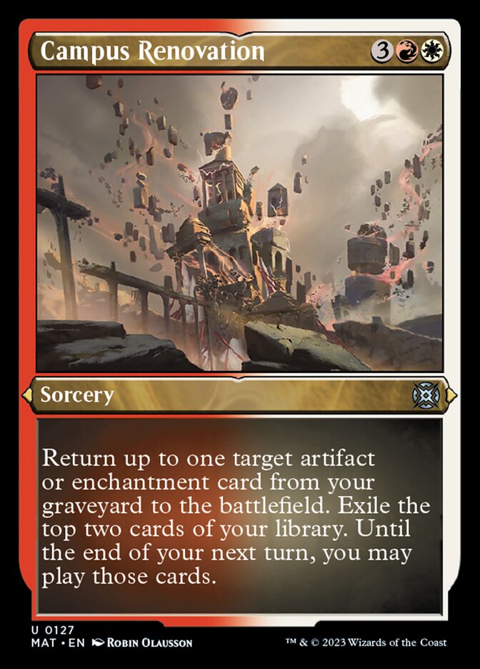 Campus Renovation (Foil Etched) [March of the Machine: The Aftermath] - The Mythic Store | 24h Order Processing