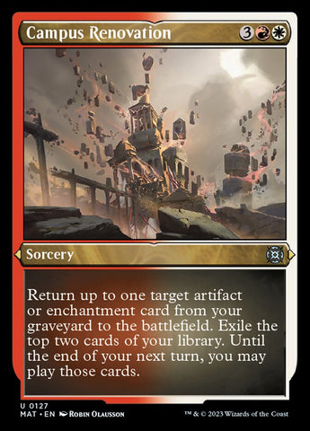 Campus Renovation (Foil Etched) [March of the Machine: The Aftermath] - The Mythic Store | 24h Order Processing