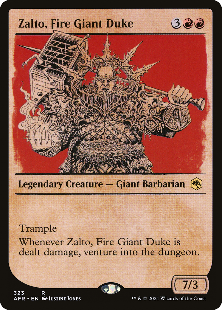 Zalto, Fire Giant Duke (Showcase) [Dungeons & Dragons: Adventures in the Forgotten Realms] - The Mythic Store | 24h Order Processing