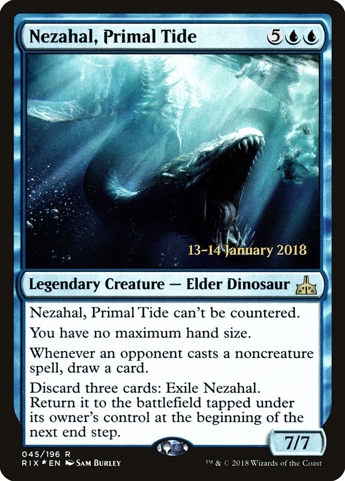 Nezahal, Primal Tide [Rivals of Ixalan Prerelease Promos] - The Mythic Store | 24h Order Processing