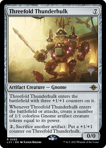 Threefold Thunderhulk (Promo Pack) [The Lost Caverns of Ixalan Promos] - The Mythic Store | 24h Order Processing