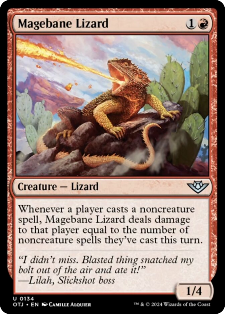 Magebane Lizard [Outlaws of Thunder Junction] - The Mythic Store | 24h Order Processing