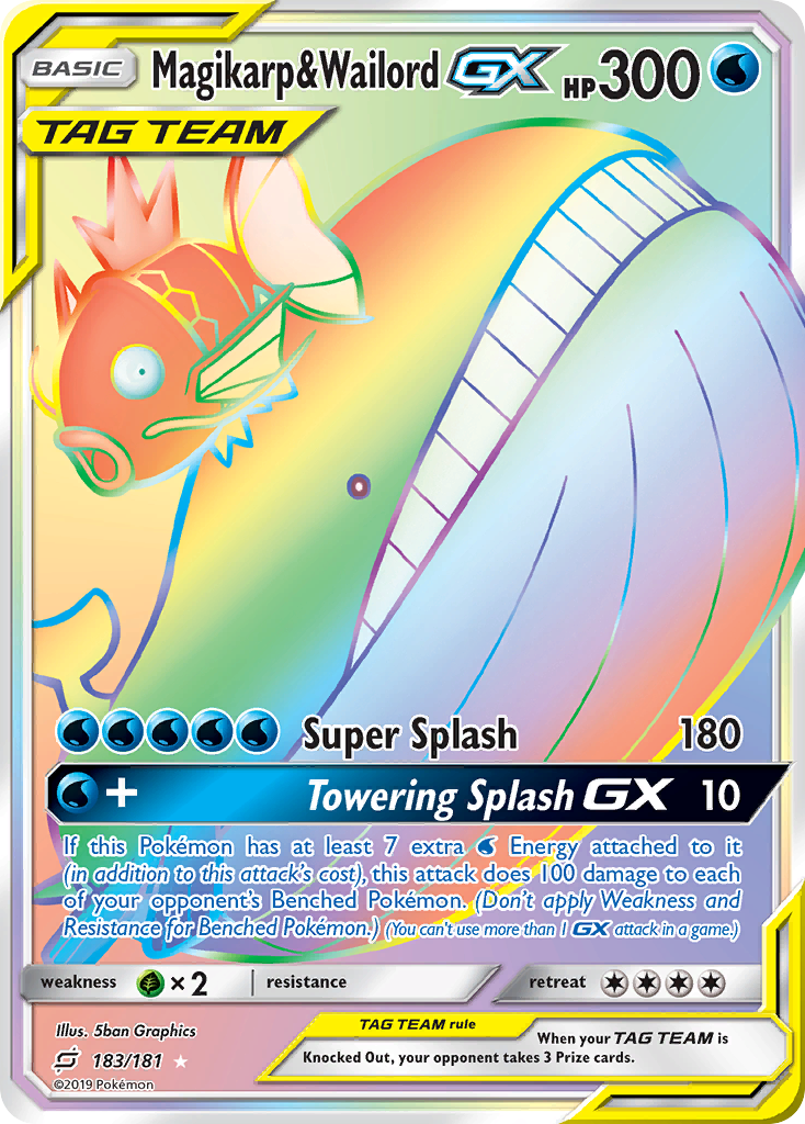 Magikarp & Wailord GX (183/181) [Sun & Moon: Team Up] - The Mythic Store | 24h Order Processing
