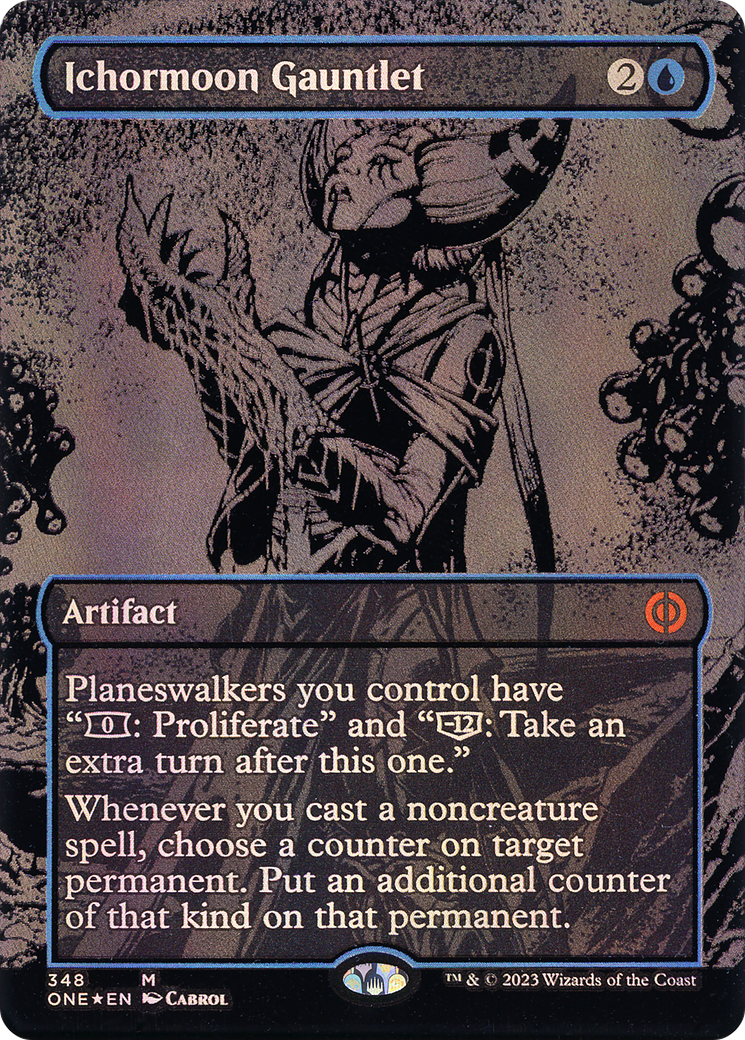 Ichormoon Gauntlet (Oil Slick Raised Foil) [Phyrexia: All Will Be One] - The Mythic Store | 24h Order Processing