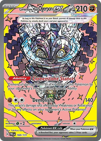 Cornerstone Mask Ogerpon ex (160/131) [Scarlet & Violet: Prismatic Evolutions] - The Mythic Store | 24h Order Processing
