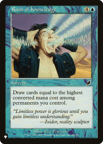 Rush of Knowledge [The List] - The Mythic Store | 24h Order Processing