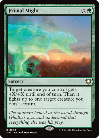 Primal Might [Secrets of Strixhaven Commander] - The Mythic Store | 24h Order Processing