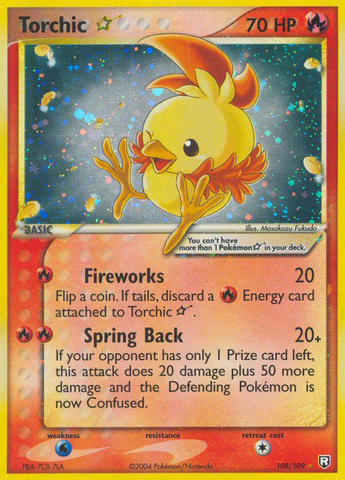 Torchic Star (108/109) [EX: Team Rocket Returns] - The Mythic Store | 24h Order Processing