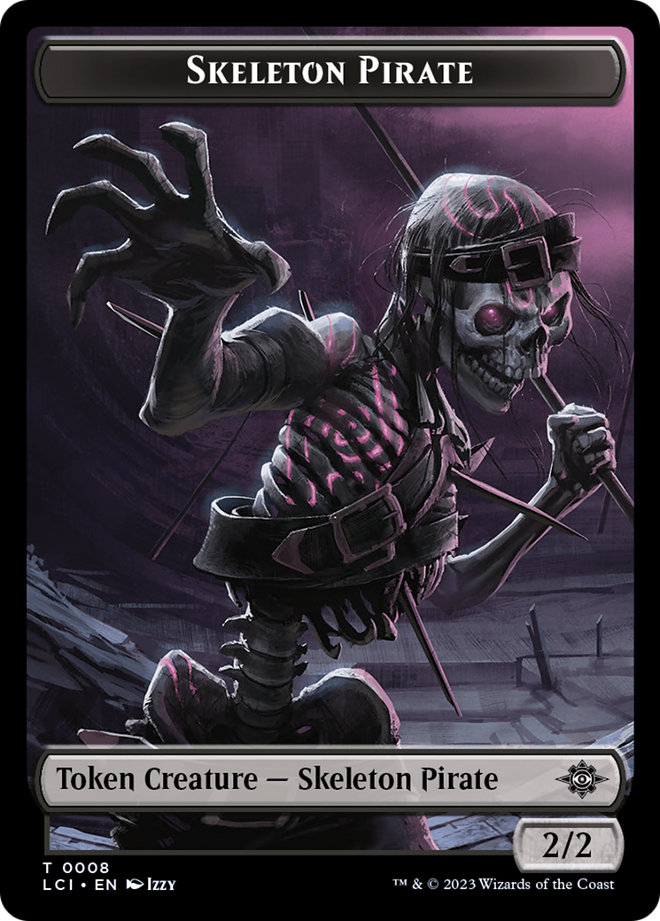 Fungus Dinosaur // Skeleton Pirate Double-Sided Token [The Lost Caverns of Ixalan Tokens] - The Mythic Store | 24h Order Processing