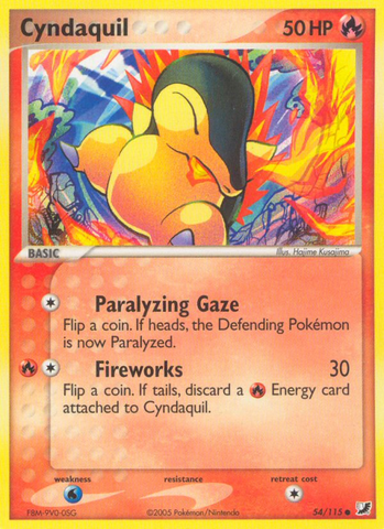 Cyndaquil (54/115) [EX: Unseen Forces] - The Mythic Store | 24h Order Processing