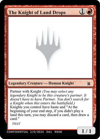The Knight of Land Drops [Unknown Event] - The Mythic Store | 24h Order Processing