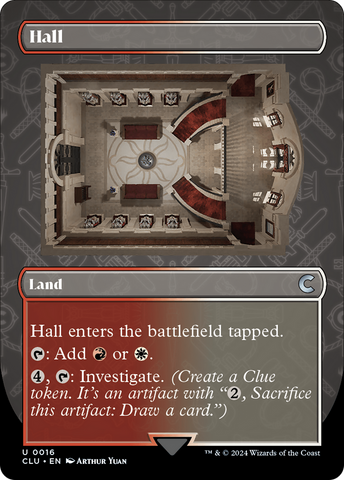 Hall (Borderless) [Ravnica: Clue Edition] - The Mythic Store | 24h Order Processing