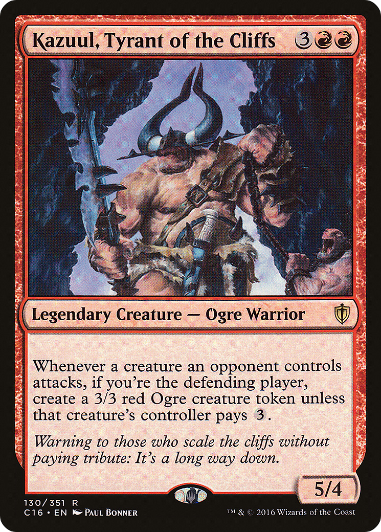 Kazuul, Tyrant of the Cliffs [Commander 2016] - The Mythic Store | 24h Order Processing
