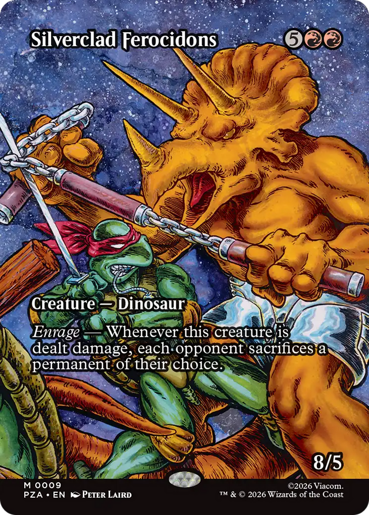 Silverclad Ferocidons (Borderless) [Teenage Mutant Ninja Turtles Eternal-Legal] - The Mythic Store | 24h Order Processing