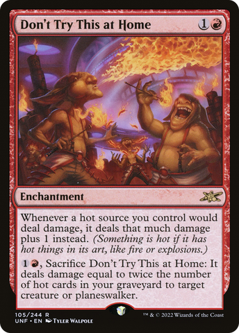 Don't Try This at Home [Unfinity] - The Mythic Store | 24h Order Processing