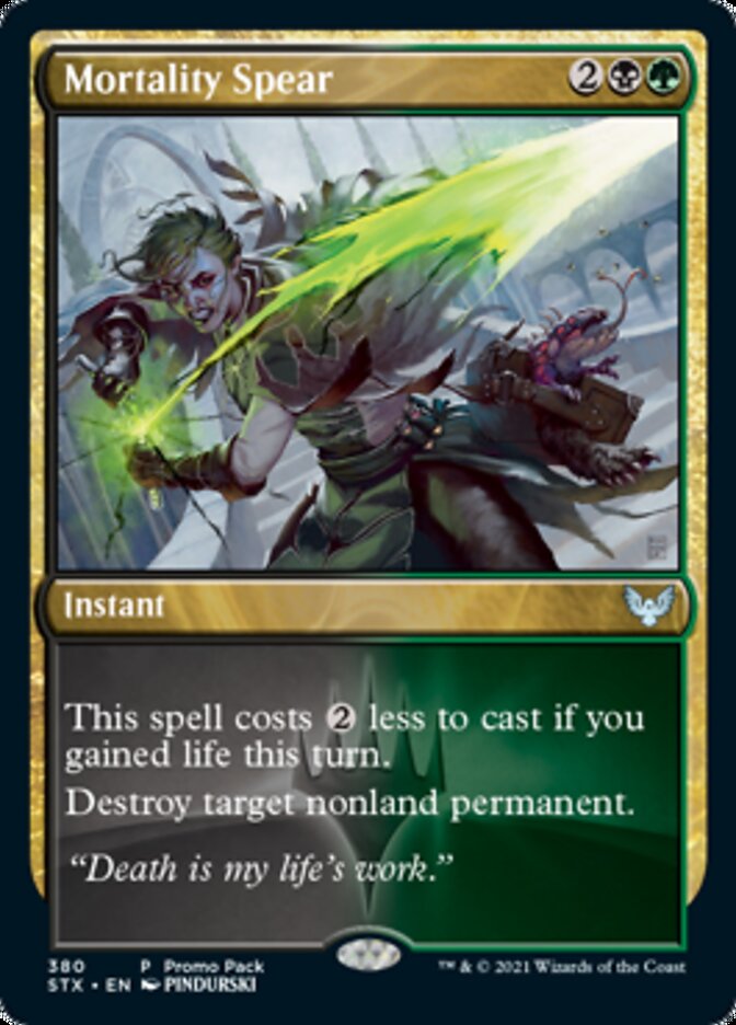 Mortality Spear (Promo Pack) [Strixhaven: School of Mages Promos] - The Mythic Store | 24h Order Processing