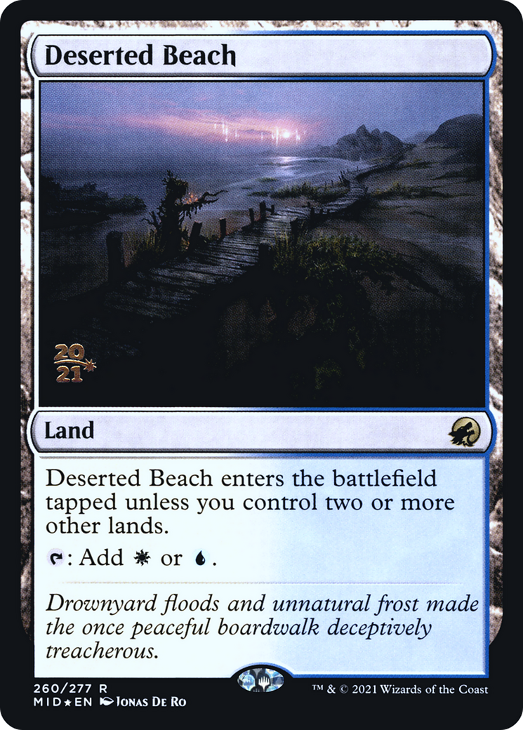 Deserted Beach [Innistrad: Midnight Hunt Prerelease Promos] - The Mythic Store | 24h Order Processing