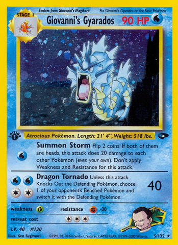 Giovanni's Gyarados (5/132) [Gym Challenge 1st Edition] - The Mythic Store | 24h Order Processing