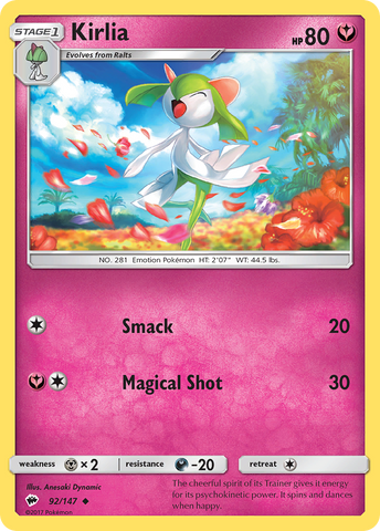 Kirlia (92/147) [Sun & Moon: Burning Shadows] - The Mythic Store | 24h Order Processing