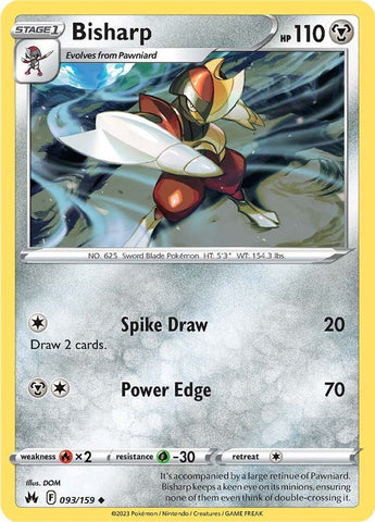 Bisharp (093/159) [Sword & Shield: Crown Zenith] - The Mythic Store | 24h Order Processing