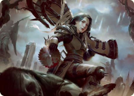 Sawblade Slinger Art Card [Innistrad: Crimson Vow Art Series] - The Mythic Store | 24h Order Processing