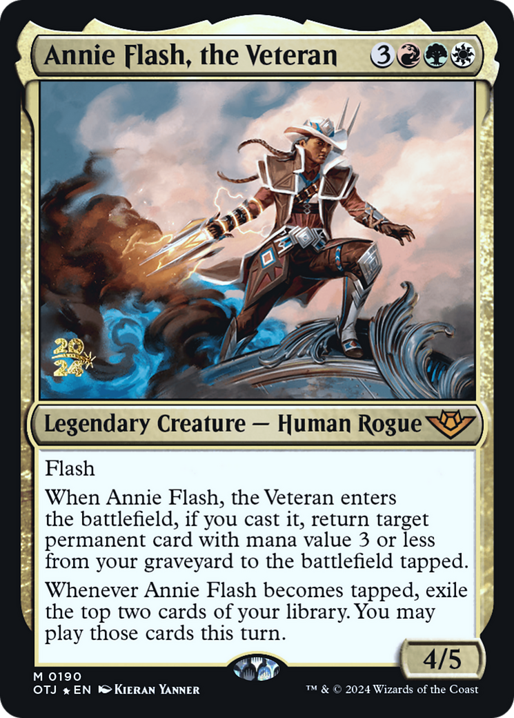 Annie Flash, the Veteran [Outlaws of Thunder Junction Prerelease Promos] - The Mythic Store | 24h Order Processing