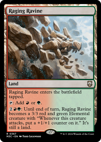 Raging Ravine (Ripple Foil) [Modern Horizons 3 Commander] - The Mythic Store | 24h Order Processing