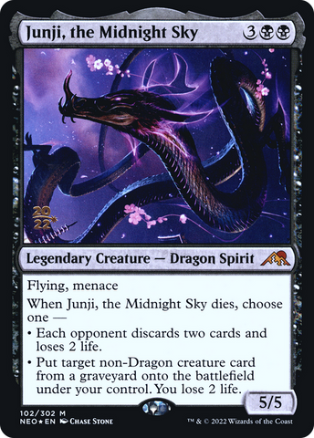 Junji, the Midnight Sky [Kamigawa: Neon Dynasty Prerelease Promos] - The Mythic Store | 24h Order Processing
