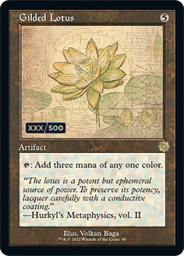 Gilded Lotus (Retro Schematic) (Serialized) [The Brothers' War Retro Artifacts] - The Mythic Store | 24h Order Processing