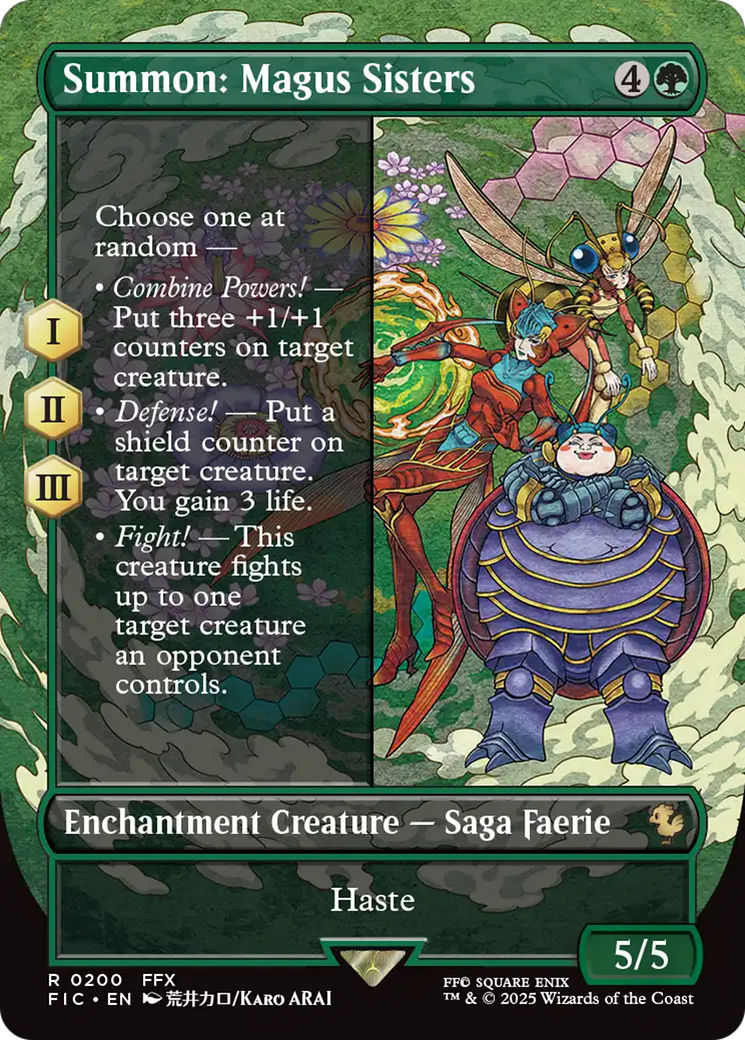 Summon: Magus Sisters (Borderless) [FINAL FANTASY Commander] - The Mythic Store | 24h Order Processing