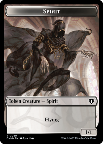 Spirit (0039) // Knight Double-Sided Token [Commander Masters Tokens] - The Mythic Store | 24h Order Processing