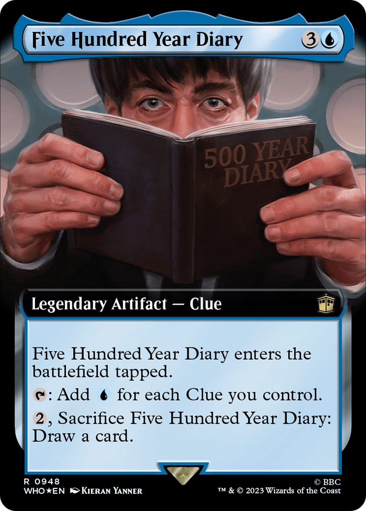 Five Hundred Year Diary (Extended Art) (Surge Foil) [Doctor Who] - The Mythic Store | 24h Order Processing