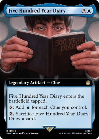 Five Hundred Year Diary (Extended Art) (Surge Foil) [Doctor Who] - The Mythic Store | 24h Order Processing