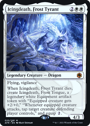 Icingdeath, Frost Tyrant (Ampersand Promo) [Dungeons & Dragons: Adventures in the Forgotten Realms Promos] - The Mythic Store | 24h Order Processing