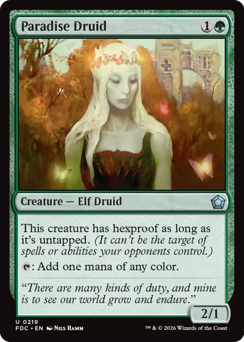 Paradise Druid [Foundations Commander] - The Mythic Store | 24h Order Processing