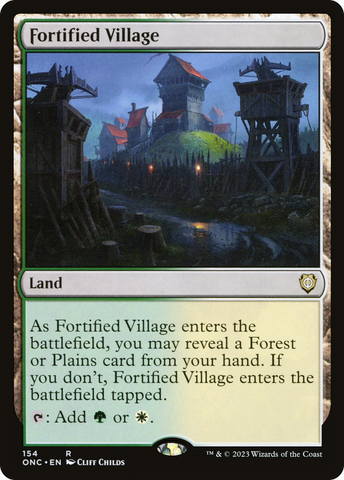 Fortified Village [Phyrexia: All Will Be One Commander] - The Mythic Store | 24h Order Processing
