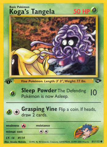 Koga's Tangela (81/132) [Gym Challenge 1st Edition] - The Mythic Store | 24h Order Processing
