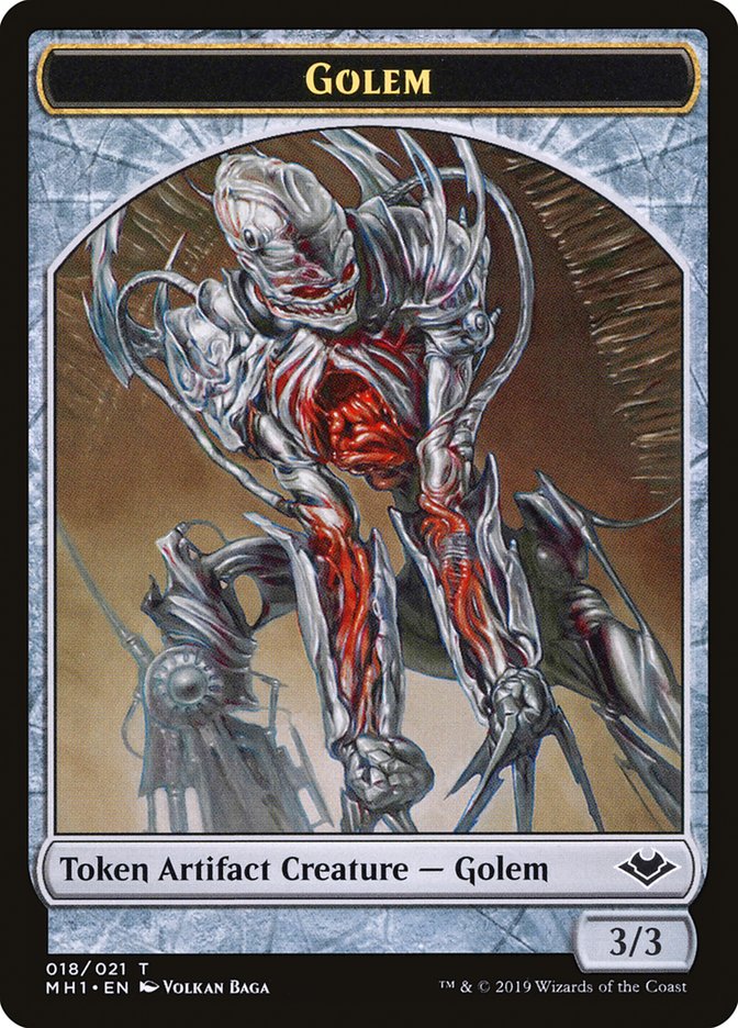 Spirit // Golem Double-Sided Token [Modern Horizons Tokens] - The Mythic Store | 24h Order Processing