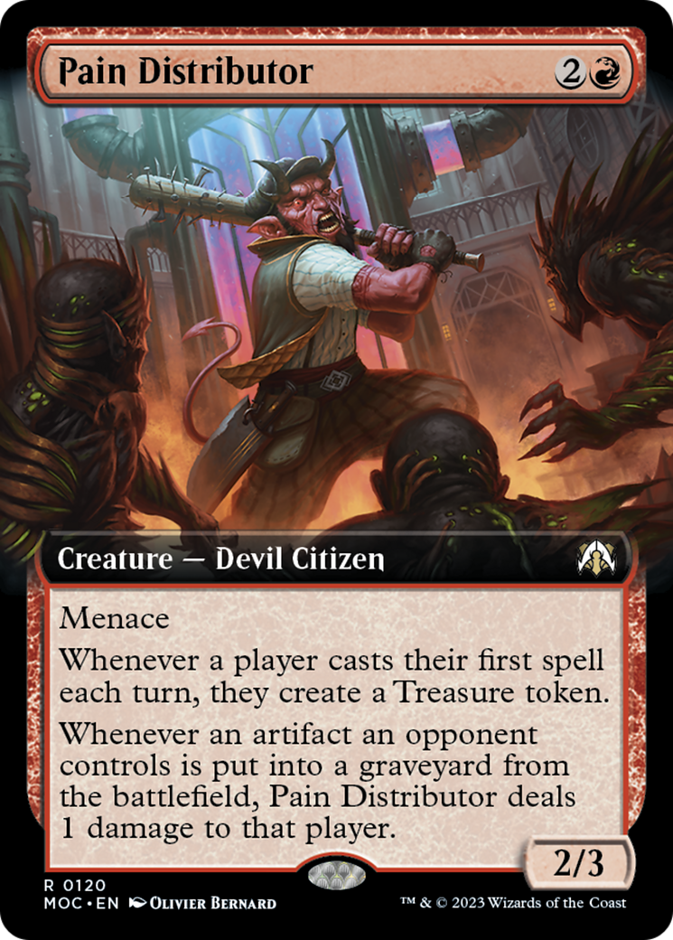 Pain Distributor (Extended Art) [March of the Machine Commander] - The Mythic Store | 24h Order Processing