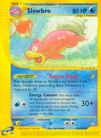 Slowbro (33/147) [Aquapolis] - The Mythic Store | 24h Order Processing