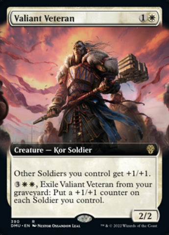 Valiant Veteran (Extended Art) [Dominaria United] - The Mythic Store | 24h Order Processing