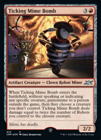 Ticking Mime Bomb (Galaxy Foil) [Unfinity] - The Mythic Store | 24h Order Processing