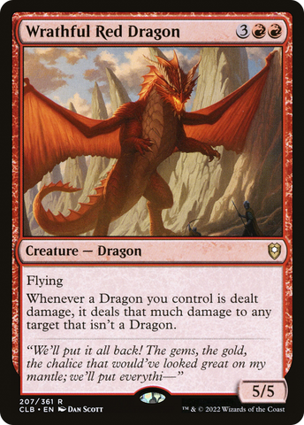 Wrathful Red Dragon [Commander Legends: Battle for Baldur's Gate] - The Mythic Store | 24h Order Processing