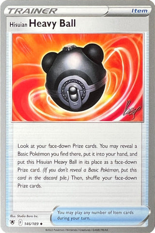 Hisuian Heavy Ball (146/189) (Cheryl Again - Sebastian Lashmet) [World Championships 2022] - The Mythic Store | 24h Order Processing