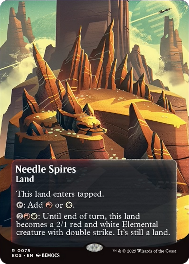 Needle Spires (0075) (Borderless) [Edge of Eternities: Stellar Sights] - The Mythic Store | 24h Order Processing